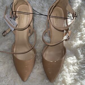 Liz Claiborne Beige Strappy Heels